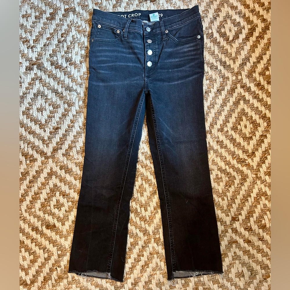 J crew, Demi boot jeans, Size 29, Faded black Color